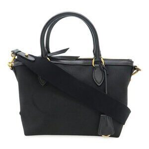 PRADA Black Leather Shoulder Bag